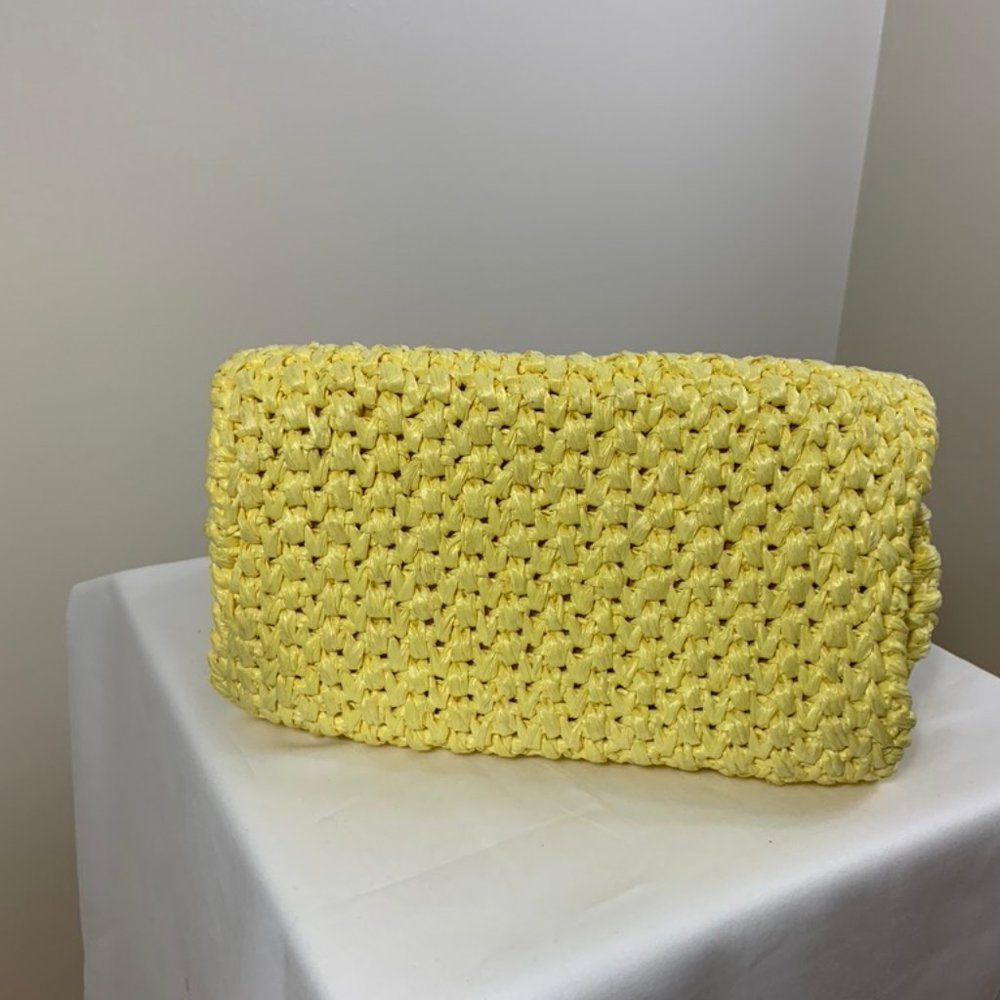 Vintage Italian Rodo Leather Raffia Purse … - Picture 11 of 11